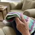 Mary Wave Baby Blanket Pattern step 2 - assembly progress