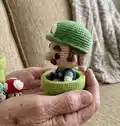 Plumbers and Pipes Amigurumi Pattern step 2 - assembly progress