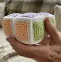 Infinity Cube Amigurumi Pattern step 2 - assembly progress