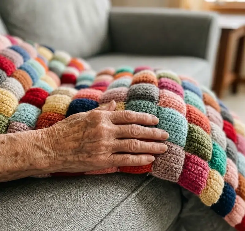 Complimentary Beginner Friendly crochet pattern: Crochet Puff Quilt Pattern - Simple to follow guide