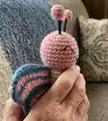 Ava the Butterfly Amigurumi Pattern step 2 - assembly progress