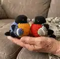 Bullfinch Amigurumi Pattern step 4 - final assembly and finishing