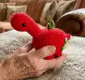 Appletosaurus Amigurumi Pattern step 1 - construction progress