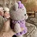 Plush Ballerina Bear Amigurumi Pattern step 2 - assembly progress