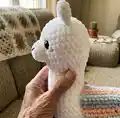 Layla the Llama Amigurumi Pattern step 3 - details and accessories