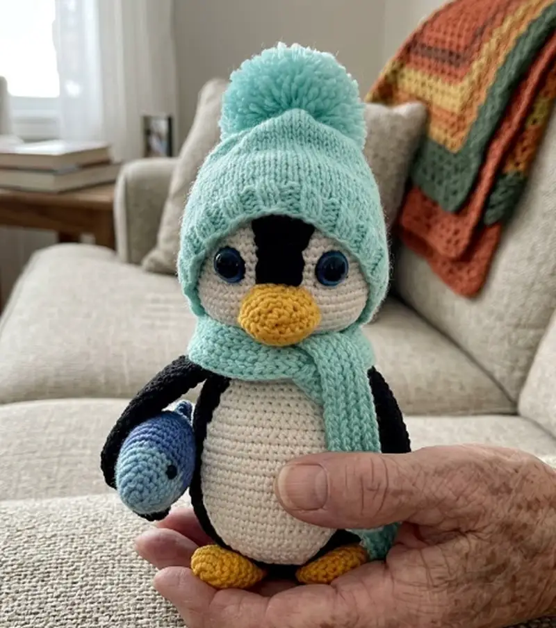 Complimentary Intermediate crochet pattern: Penguin Lilo Amigurumi Pattern - Simple to follow guide