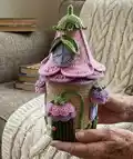 Floral Fairy House Pattern step 1 - construction progress