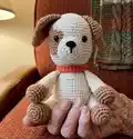 Puppy Chip Amigurumi Pattern step 4 - final assembly and finishing
