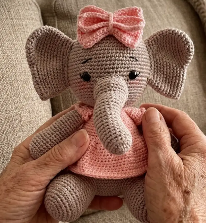 Quality crochet pattern: Little Elephant Amigurumi Pattern - Intermediate level guide with complete instructions