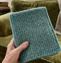 Herringbone Texture Crochet Blanket Pattern step 4 - final assembly and finishing