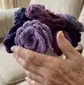 International Womens Day Flowers Pattern step 2 - assembly progress