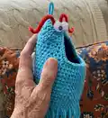 Yip Yips Amigurumi Pattern step 2 - assembly progress