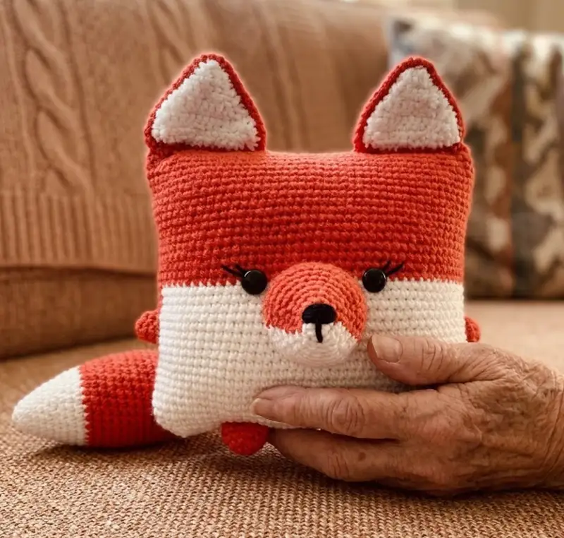 Complimentary Intermediate crochet pattern: Pillow-Fox Amigurumi Pattern - Simple to follow guide