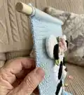 Panda Wall Hanging Decor Pattern step 2 - assembly progress