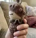 Magic of Autumn Pine Cone Amigurumi Pattern step 2 - assembly progress
