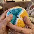 Crochet Flexagon Pattern step 3 - details and accessories