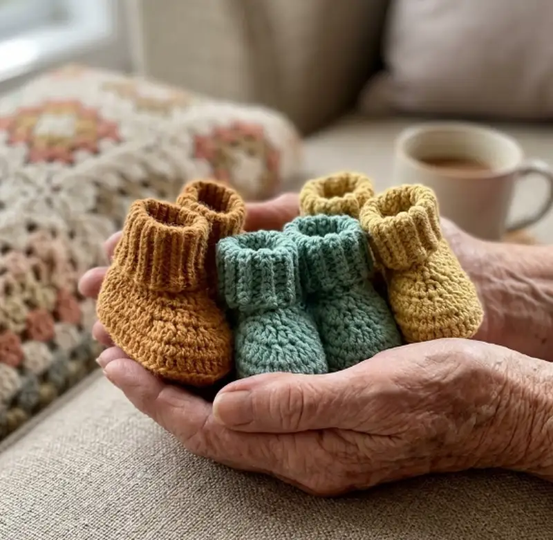 Complimentary Intermediate crochet pattern: Classic Booties Pattern - Simple to follow guide