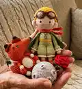 Little Prince Amigurumi Pattern step 4 - final assembly and finishing