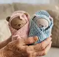 Baby Bears Amigurumi Pattern step 1 - construction progress