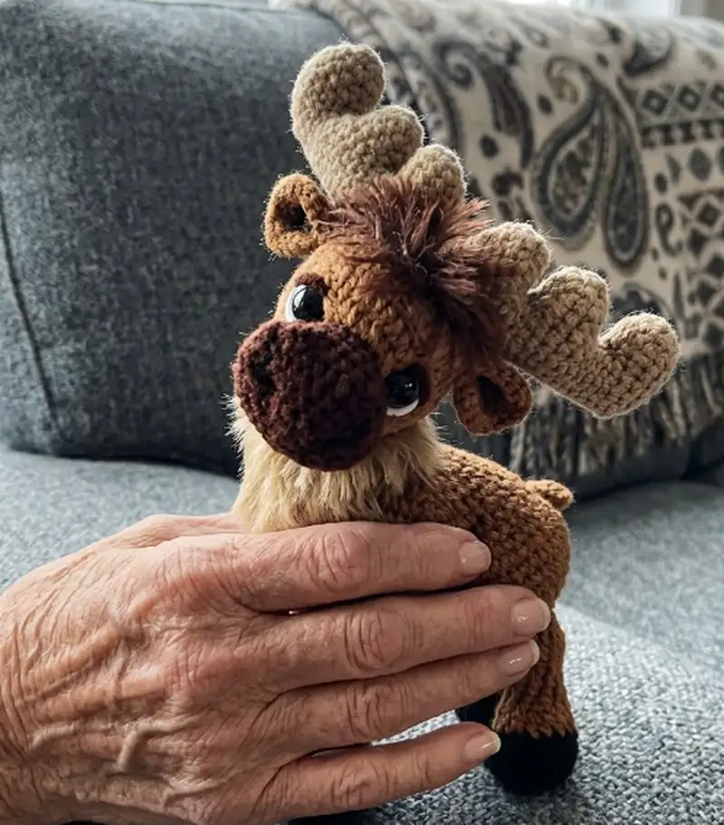 Complimentary Intermediate crochet pattern: Ostin the Reindeer Amigurumi Pattern - Simple to follow guide