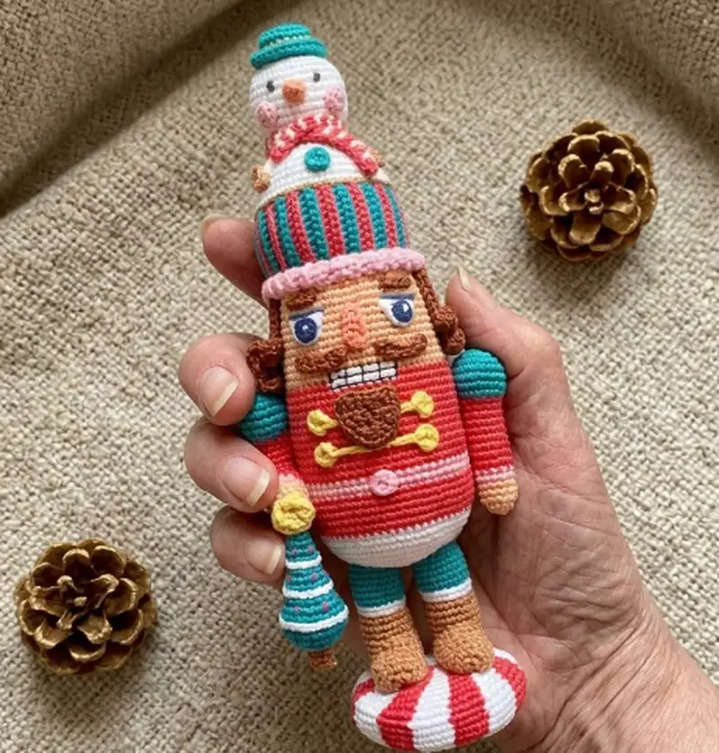 Quality crochet pattern: The Nutcracker Amigurumi Pattern - Intermediate level guide with complete instructions