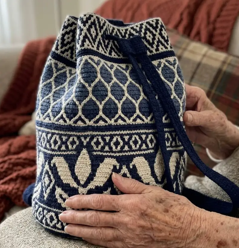 Complimentary Intermediate crochet pattern: Lili Backpack Pattern - Simple to follow guide