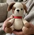 Puppy Chip Amigurumi Pattern step 4 - final assembly and finishing