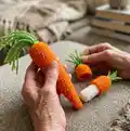 Carrot Lip Balm & Gift Holder Amigurumi Pattern step 4 - final assembly and finishing