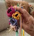 Floral headband Pattern step 3 - details and accessories