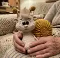 Snail Amigurumi Pattern step 1 - construction progress