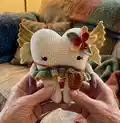 Tooth Fairy Amigurumi Pattern step 4 - final assembly and finishing