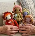 The Whimsy Folks Amigurumi Pattern step 1 - construction progress