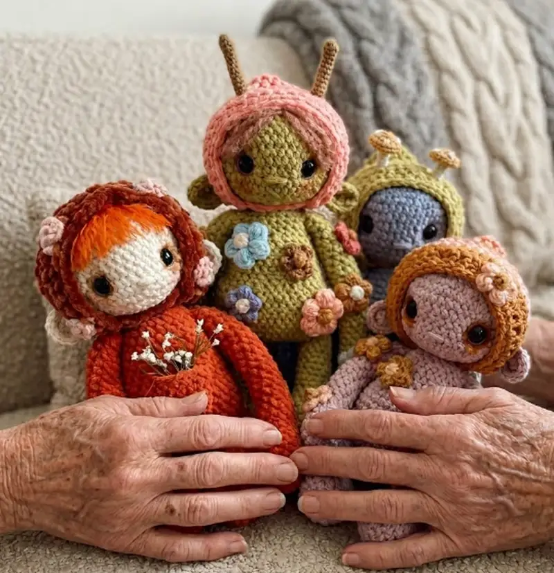 Quality crochet pattern: The Whimsy Folks Amigurumi Pattern - Intermediate level guide with complete instructions