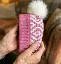 Diamond Beanie Pattern step 2 - assembly progress