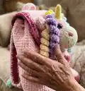 Plush Backpack Unicorn Amigurumi Pattern step 3 - details and accessories
