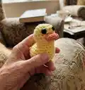 Daisy The Duck Amigurumi Pattern step 1 - construction progress