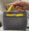 Giada Crochet Bag Pattern step 1 - construction progress