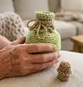 Magic Potion Amigurumi Pattern step 1 - construction progress