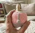 Kitty Toaster Amigurumi Pattern step 2 - assembly progress