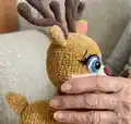 Forest Deer Amigurumi Pattern step 2 - assembly progress