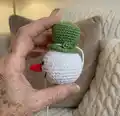 Crochet Snowman Ornaments Amigurumi Pattern step 3 - details and accessories