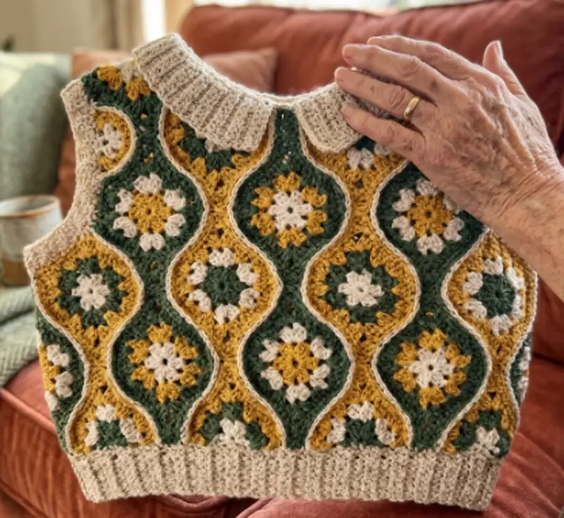 Complimentary Intermediate crochet pattern: Ada Top Pattern - Simple to follow guide
