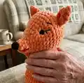 FOX HAND PUPPET Amigurumi Pattern step 3 - details and accessories