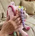Plush Backpack Unicorn Amigurumi Pattern step 3 - details and accessories