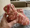 Super Simple Socks Pattern step 2 - assembly progress