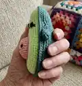Avocado Family Amigurumi Pattern step 3 - details and accessories