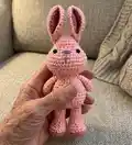 Rabbit Amigurumi Pattern step 4 - final assembly and finishing