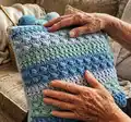 Snowberry cushion cover Pattern step 4 - final assembly and finishing