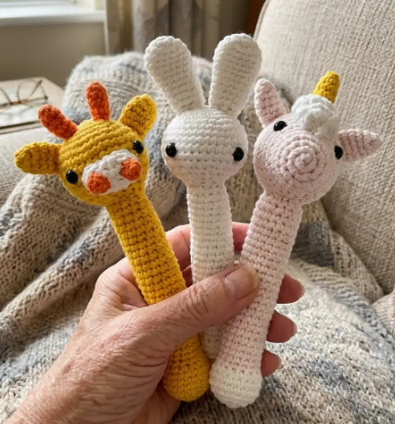 Complimentary Beginner Friendly crochet pattern: Baby Rattle Amigurumi Pattern - Simple to follow guide
