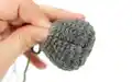 Bobble Sheep Amigurumi Pattern step 4 - final assembly and finishing